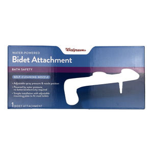 Water Powered Bidet Attachment Fits Most Toilets White - NEW SEALED